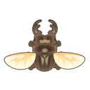 Dark Stag Beetle