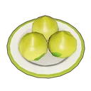 Pandan Peach Bun